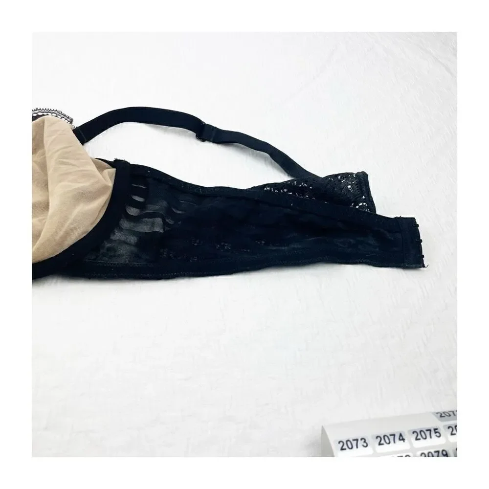 BUY 1 GET 1 FREE Adore Me 40ddd black lace lingerie bra unlined